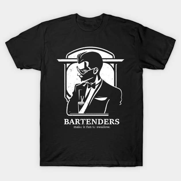 bartender T-Shirt by ris_kiefendi